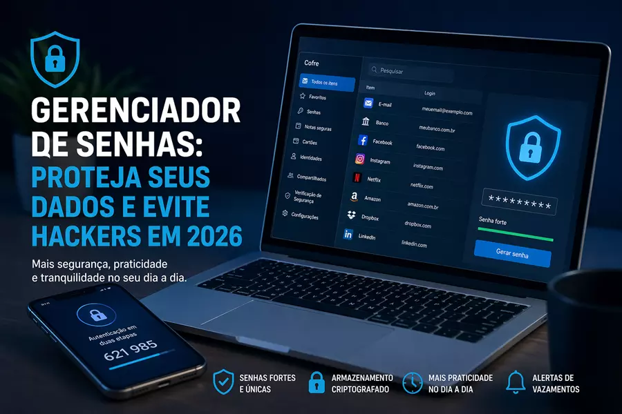 Gerenciador de Senhas: Como Proteger Seus Dados e Evitar Hackers em 2026