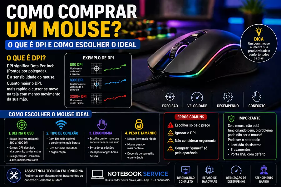 Como comprar um mouse? O que é DPI e como escolher o ideal