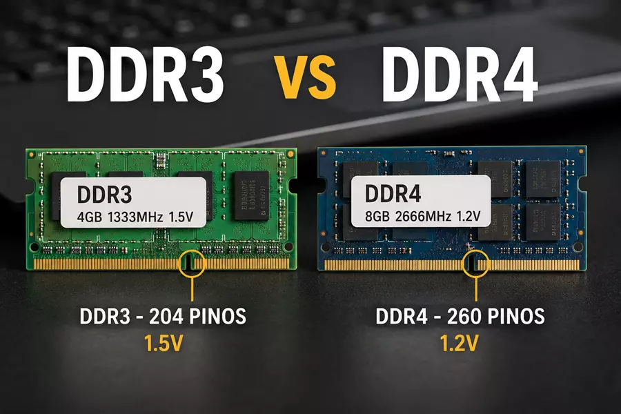 DDR3 ou DDR4: qual a diferença e qual vale mais a pena em 2026?