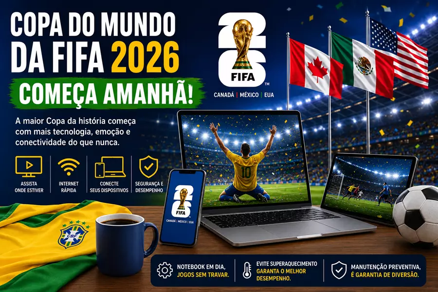 Copa do Mundo da FIFA 2026™ começa amanhã: tecnologia, emoção e conectividade entram em campo