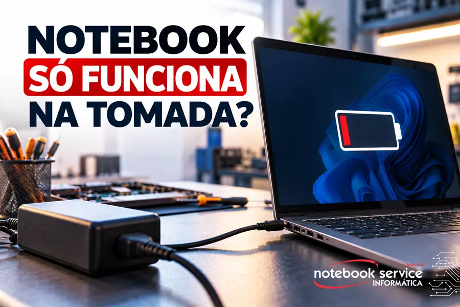 Notebook só funciona na tomada? Veja o que pode ser.