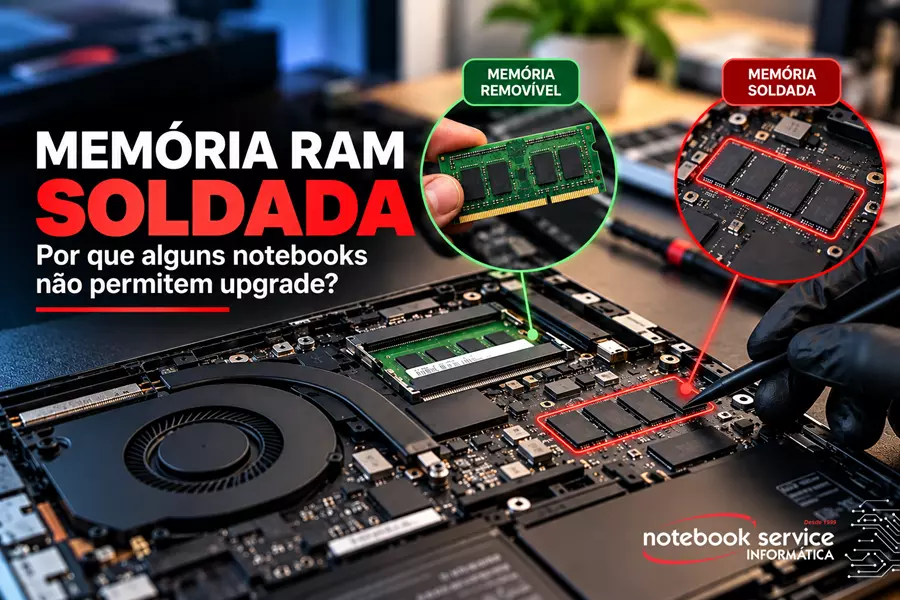 Memória RAM soldada: por que alguns notebooks não permitem upgrade?