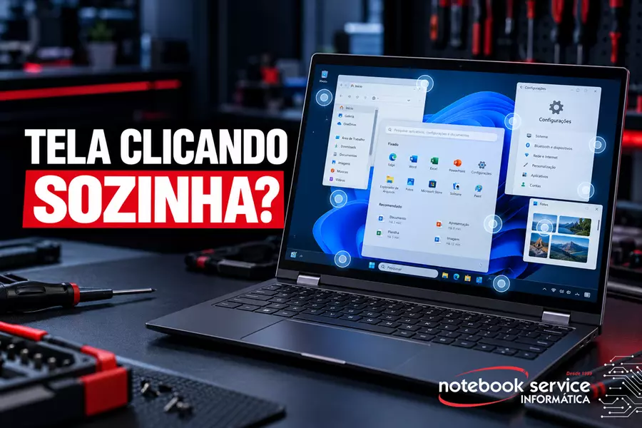 Tela do notebook clicando sozinha: por que acontece o toque fantasma?